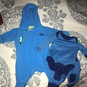 Patagonia EUC fleece suit and matching outfit